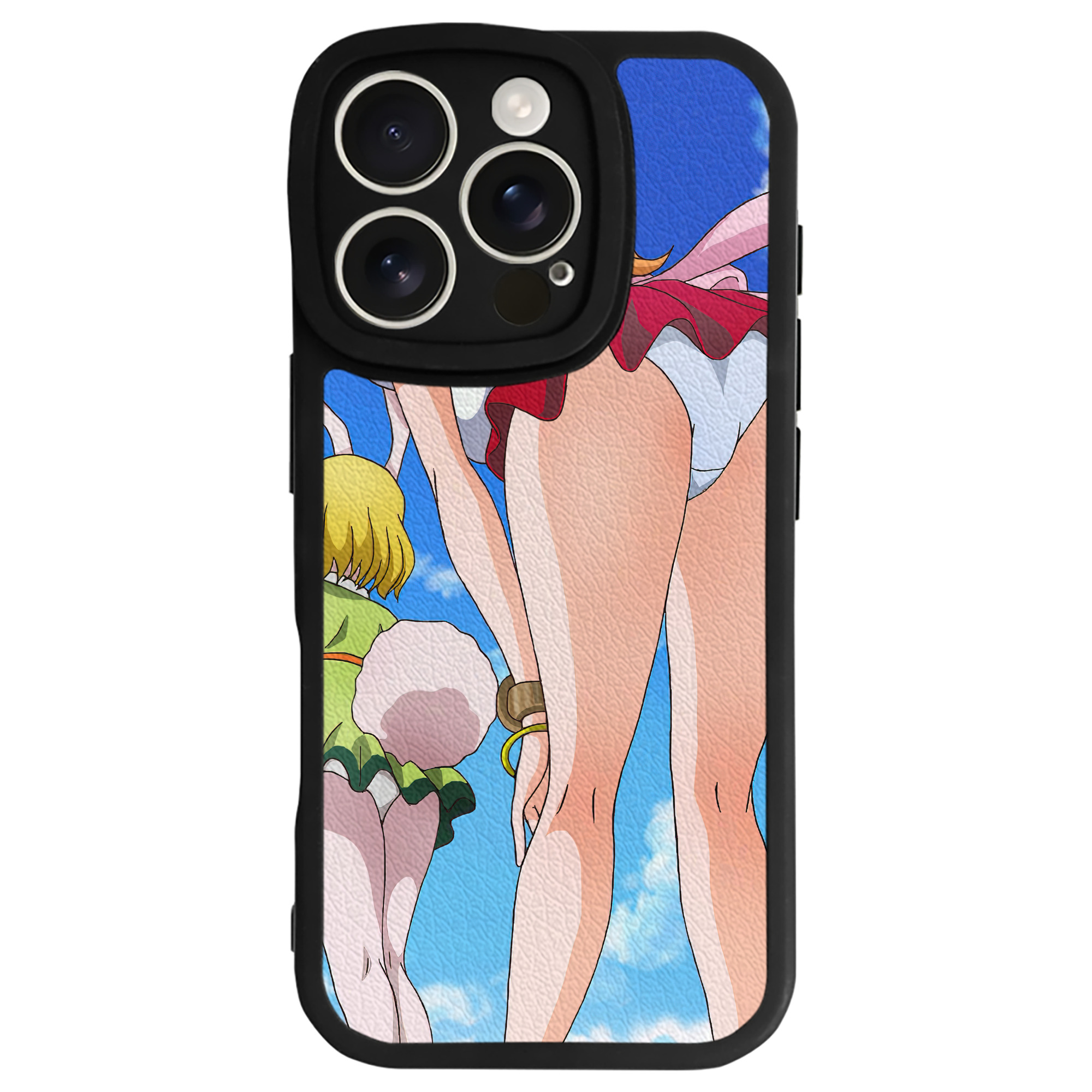 （画像用） ワンピース ONE PIECE 【iPhone 16シリーズ対応】シリコンスマホケース（レザー調） 材質：シリコン